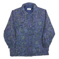 RUDOLF SCHERER Womens Blue Quilted Jacket L Polyester Blend Zip Casual Outerwear
