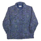 RUDOLF SCHERER Womens Blue Quilted Jacket L Polyester Blend Zip Casual Outerwear
