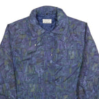 RUDOLF SCHERER Womens Blue Quilted Jacket L Polyester Blend Zip Casual Outerwear