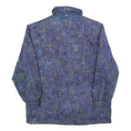 RUDOLF SCHERER Womens Blue Quilted Jacket L Polyester Blend Zip Casual Outerwear