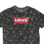 LEVI'S Mens Black & Grey Camouflage Graphic T-Shirt M Short Sleeve Crew Neck