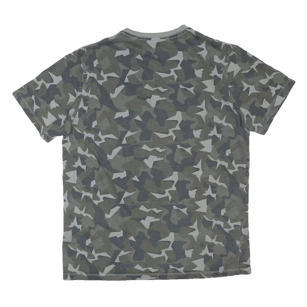 LEVI'S Mens Black & Grey Camouflage Graphic T-Shirt M Short Sleeve Crew Neck