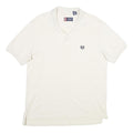 CHAPS Mens White Polo Shirt M Cotton Short Sleeve Plain Classic Fit Casual
