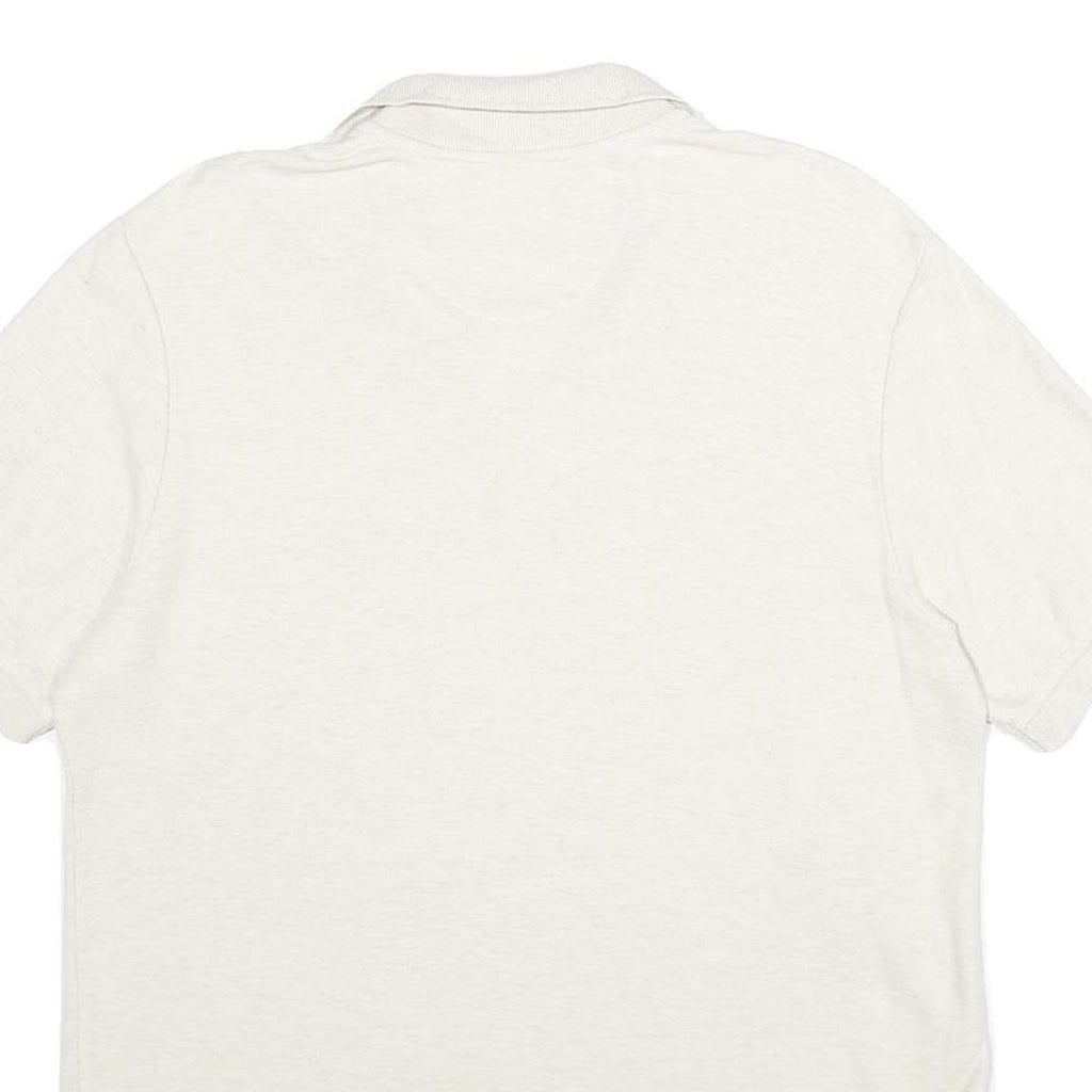 CHAPS Mens White Polo Shirt M Cotton Short Sleeve Plain Classic Fit Casual