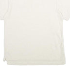 CHAPS Mens White Polo Shirt M Cotton Short Sleeve Plain Classic Fit Casual