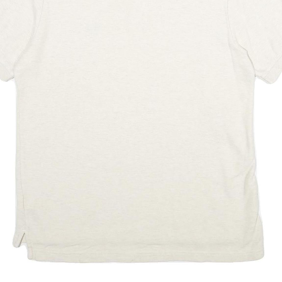 CHAPS Mens White Polo Shirt M Cotton Short Sleeve Plain Classic Fit Casual