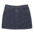 AMERICAN EAGLE Womens Blue Denim Mini Cotton Blend Skirt UK 6 Casual Essential