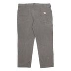 CARHARTT Mens Cotton Blend Grey Relaxed Fit Straight Trousers W42 L30 Workwear