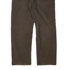 LEVI'S Mens Cotton Blend Brown Regular Straight Trousers W38 L31 Casual Zip