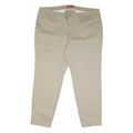 DICKIES Mens Cotton Blend Beige Regular Fit Straight Leg Trousers W46 L31