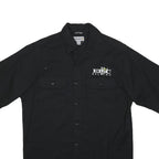 CARHARTT Mens Black Epic Brewing Cotton Blend Work Shirt M Durable Button Down