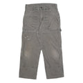 DICKIES Mens Regular Fit Grey Cotton Workwear Trousers W30 L24 Utility