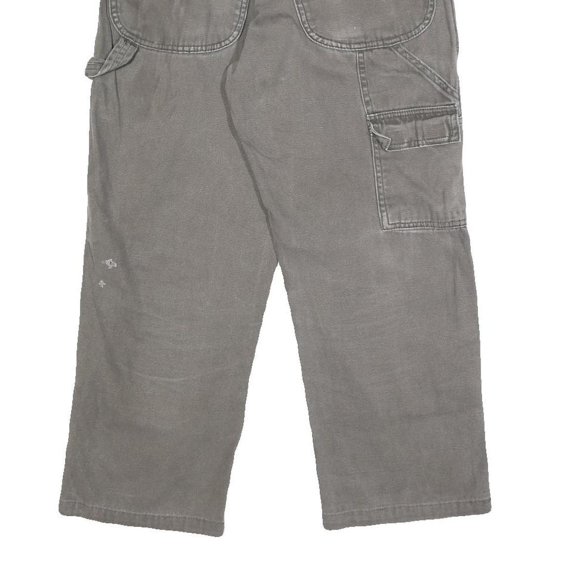 DICKIES Mens Regular Fit Grey Cotton Workwear Trousers W30 L24 Utility