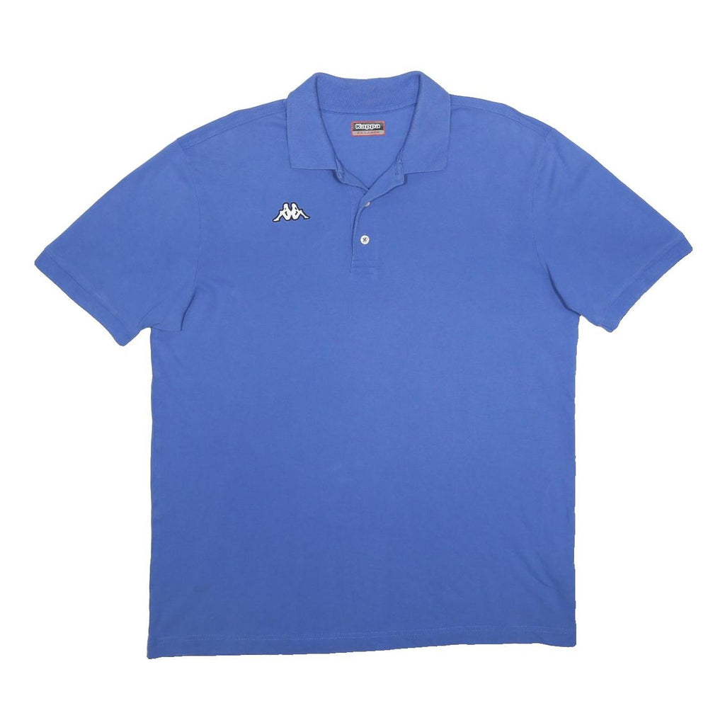 KAPPA Mens Blue Polo Shirt 2XL Cotton Casual Sportswear Short Sleeve Basic