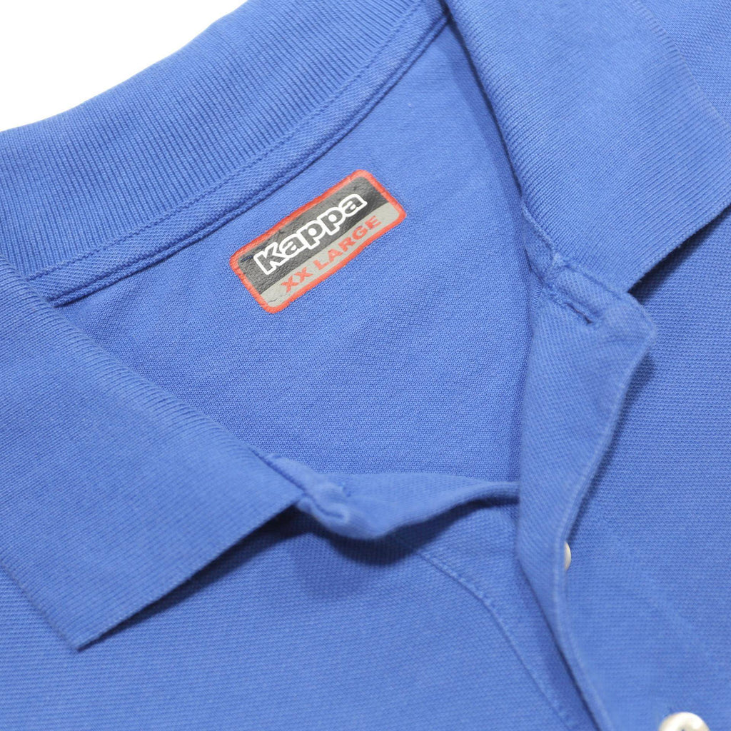 KAPPA Mens Blue Polo Shirt 2XL Cotton Casual Sportswear Short Sleeve Basic