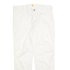 CARHARTT Mens Cotton Blend White Relaxed Straight Trousers W38 L32 Workwear