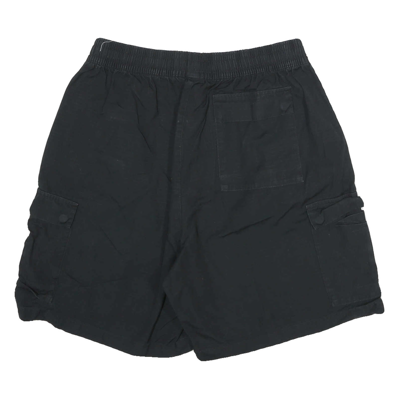 NIKE Mens Black Casual Cargo Shorts L W28 Cotton Blend Comfortable Style