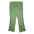ADIDAS Womens Joggers Green & Blue Regular Fit Flared Leg L W38 L34 Zip Pockets