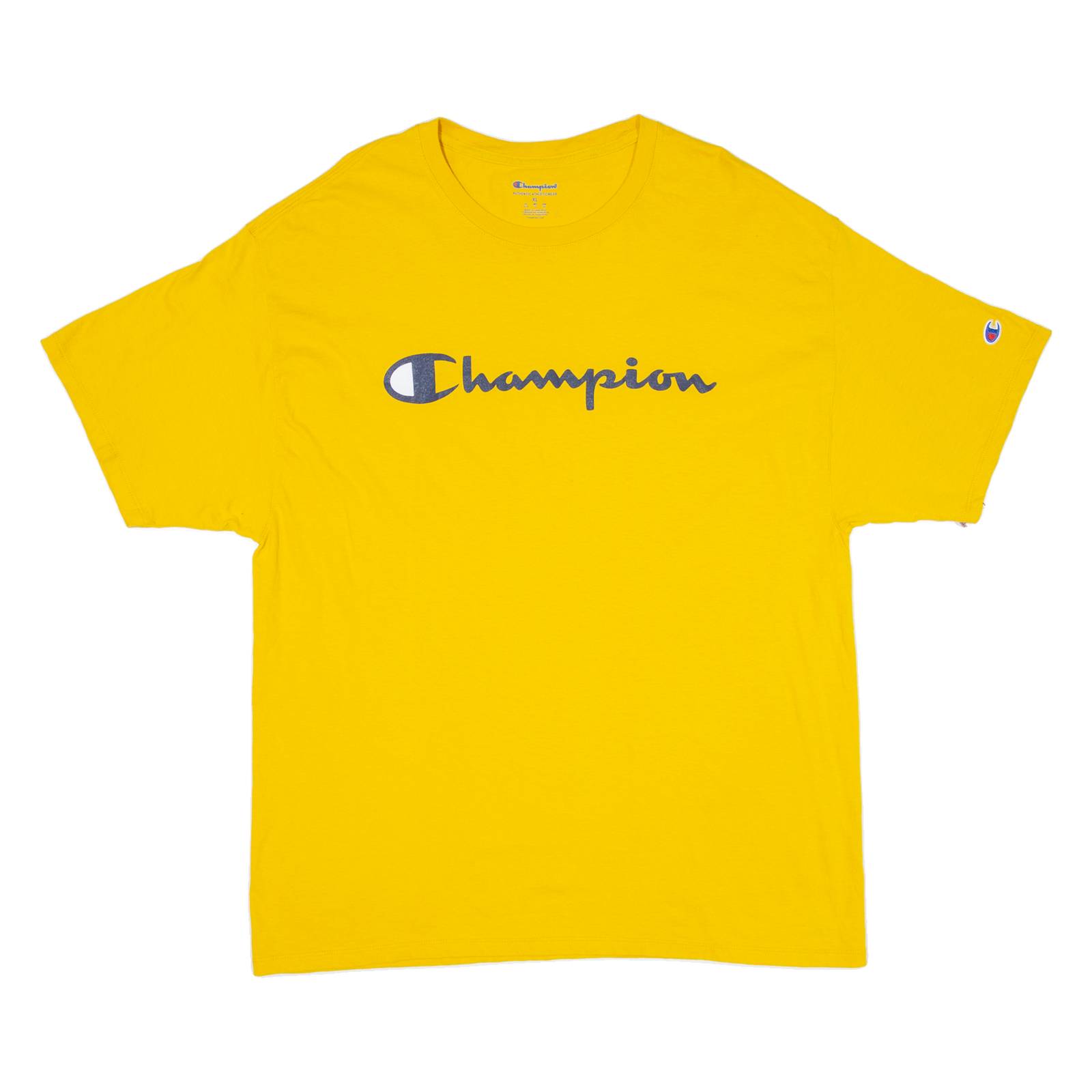 CHAMPION Mens T-Shirt Yellow XL