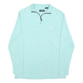 CHAPS Mens Blue Plain Pullover Jumper Crew Neck Cotton Blend S Casual