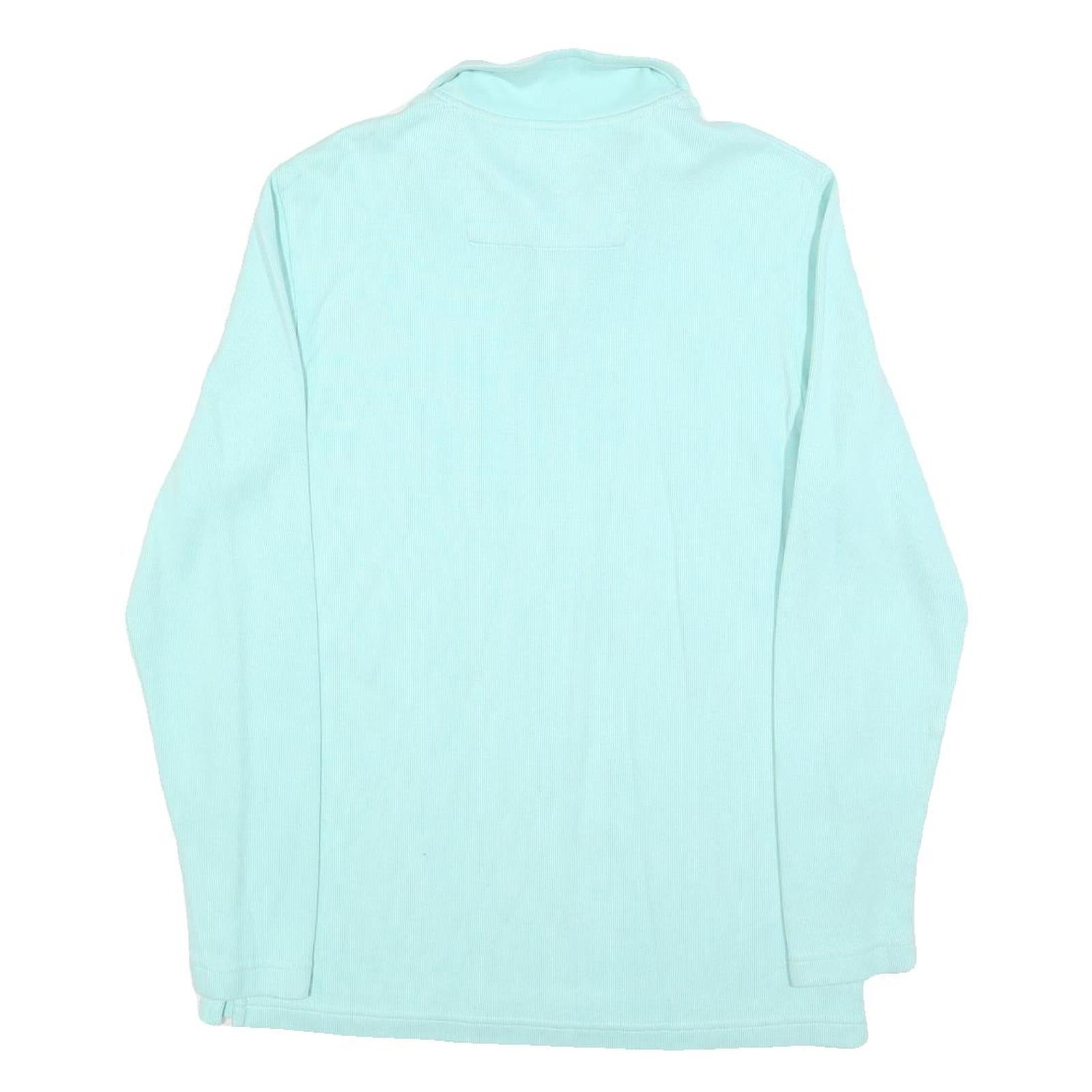 CHAPS Mens Blue Plain Pullover Jumper Crew Neck Cotton Blend S Casual