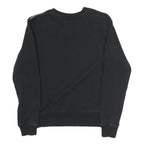 FILA Mens Black Sweatshirt Crew Neck S Logo Printed Cotton Blend Pullover