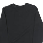 FILA Mens Black Sweatshirt Crew Neck S Logo Printed Cotton Blend Pullover