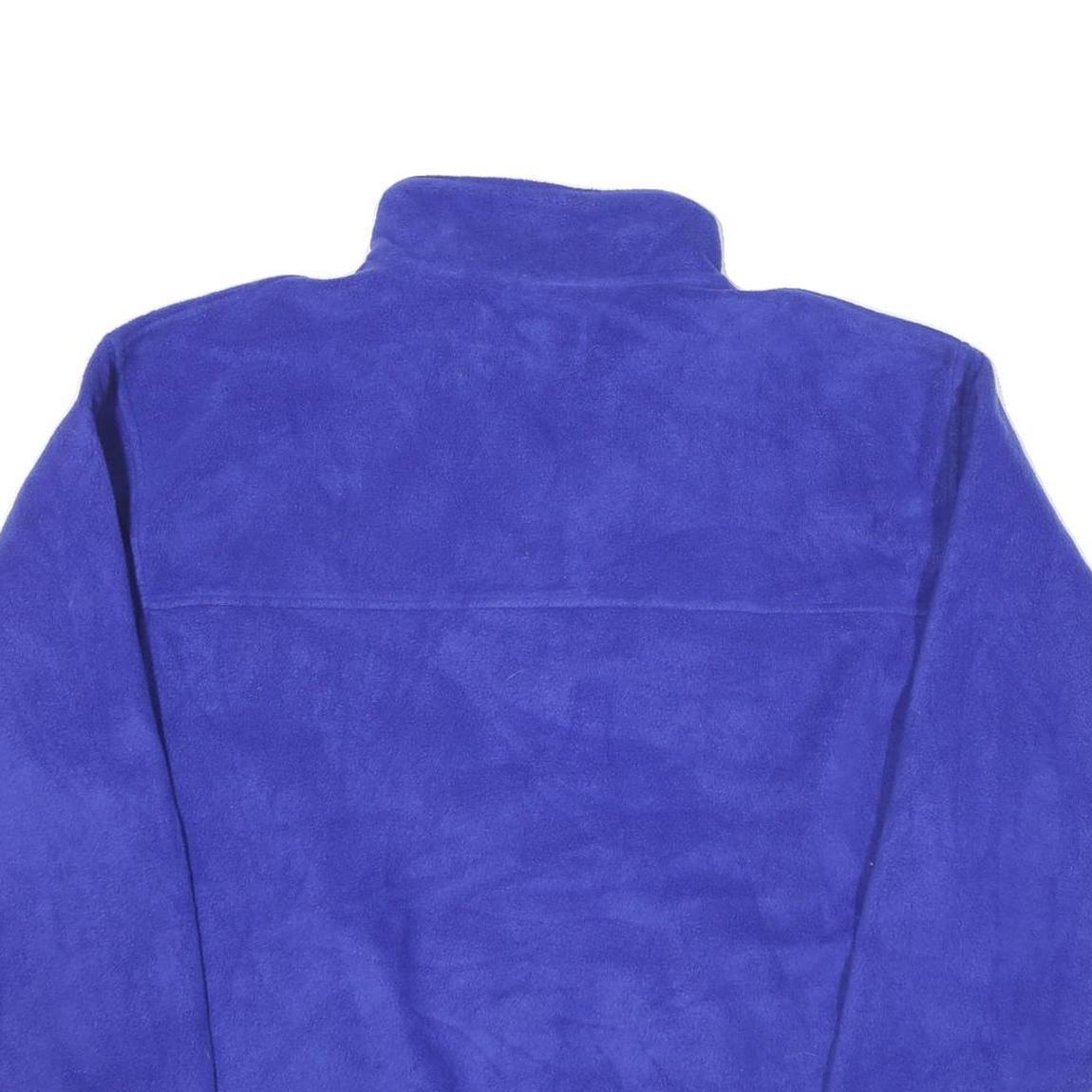 NORTH WEST Mens Blue Polyester Blend Jacket L Fleece Zip Casual Warm Outdoor