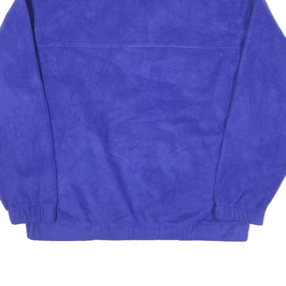 NORTH WEST Mens Blue Polyester Blend Jacket L Fleece Zip Casual Warm Outdoor