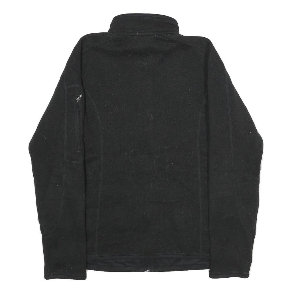 PATAGONIA Womens Black Fleece Jacket L Polyester Zip Outdoor Casual Warm