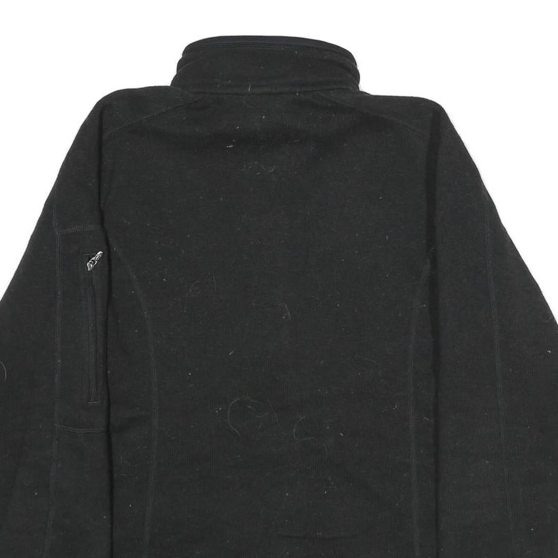 PATAGONIA Womens Black Fleece Jacket L Polyester Zip Outdoor Casual Warm