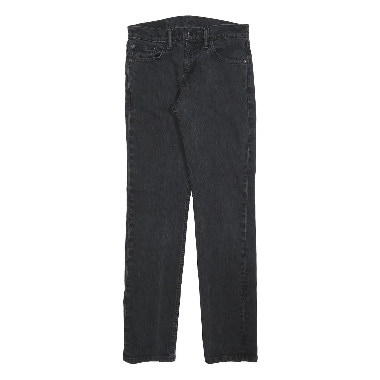 LEVI'S 511 Slim Mens Jeans Black Slim Skinny Denim Medium W29 L32 Zip Closure