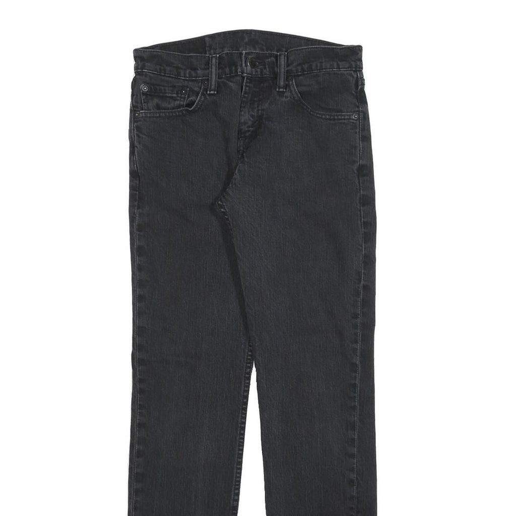 LEVI'S 511 Slim Mens Jeans Black Slim Skinny Denim Medium W29 L32 Zip Closure