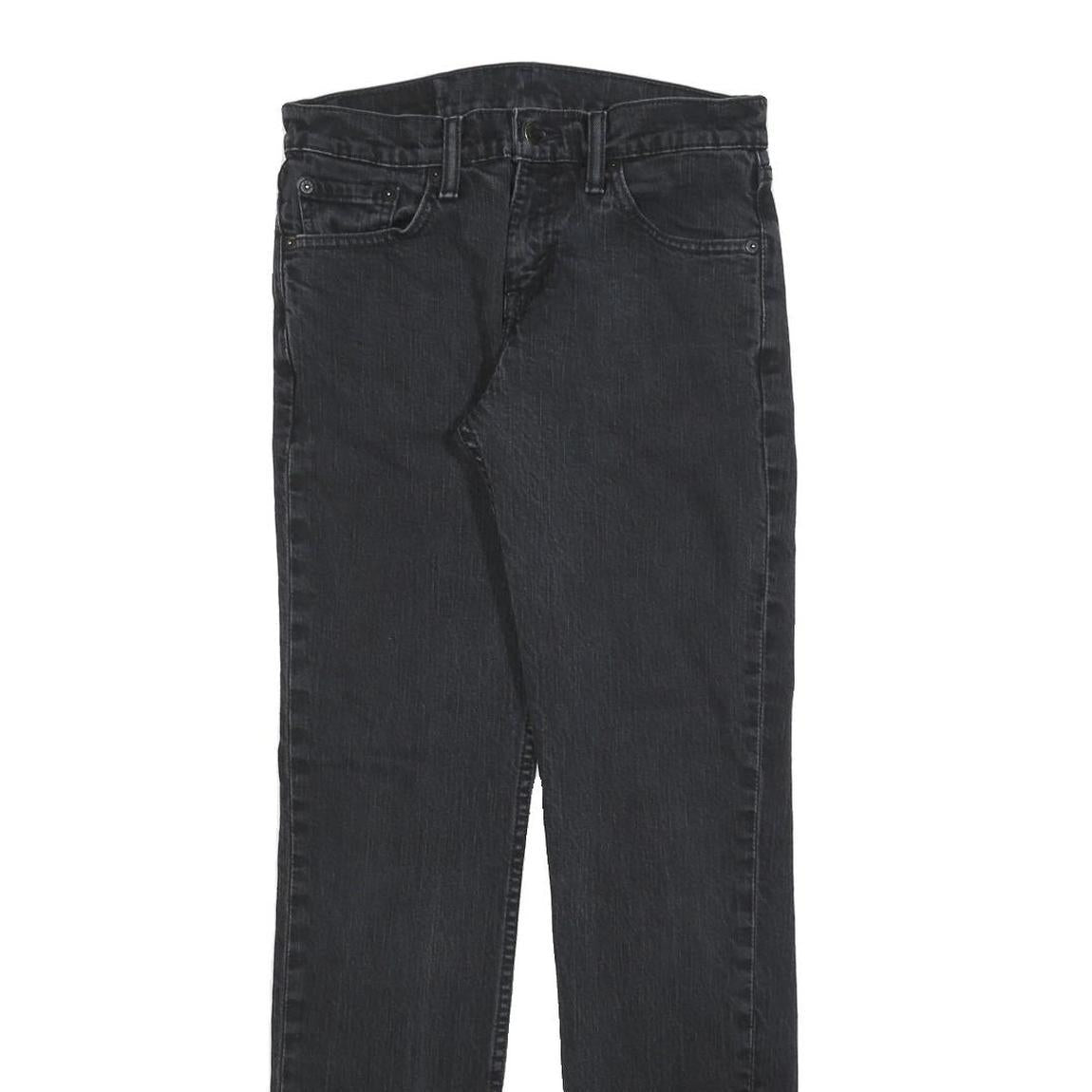 LEVI'S 511 Slim Mens Jeans Black Slim Skinny Denim Medium W29 L32 Zip Closure