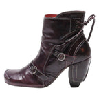 TIGERS Ankle Boots Purple Leather Womens UK 7