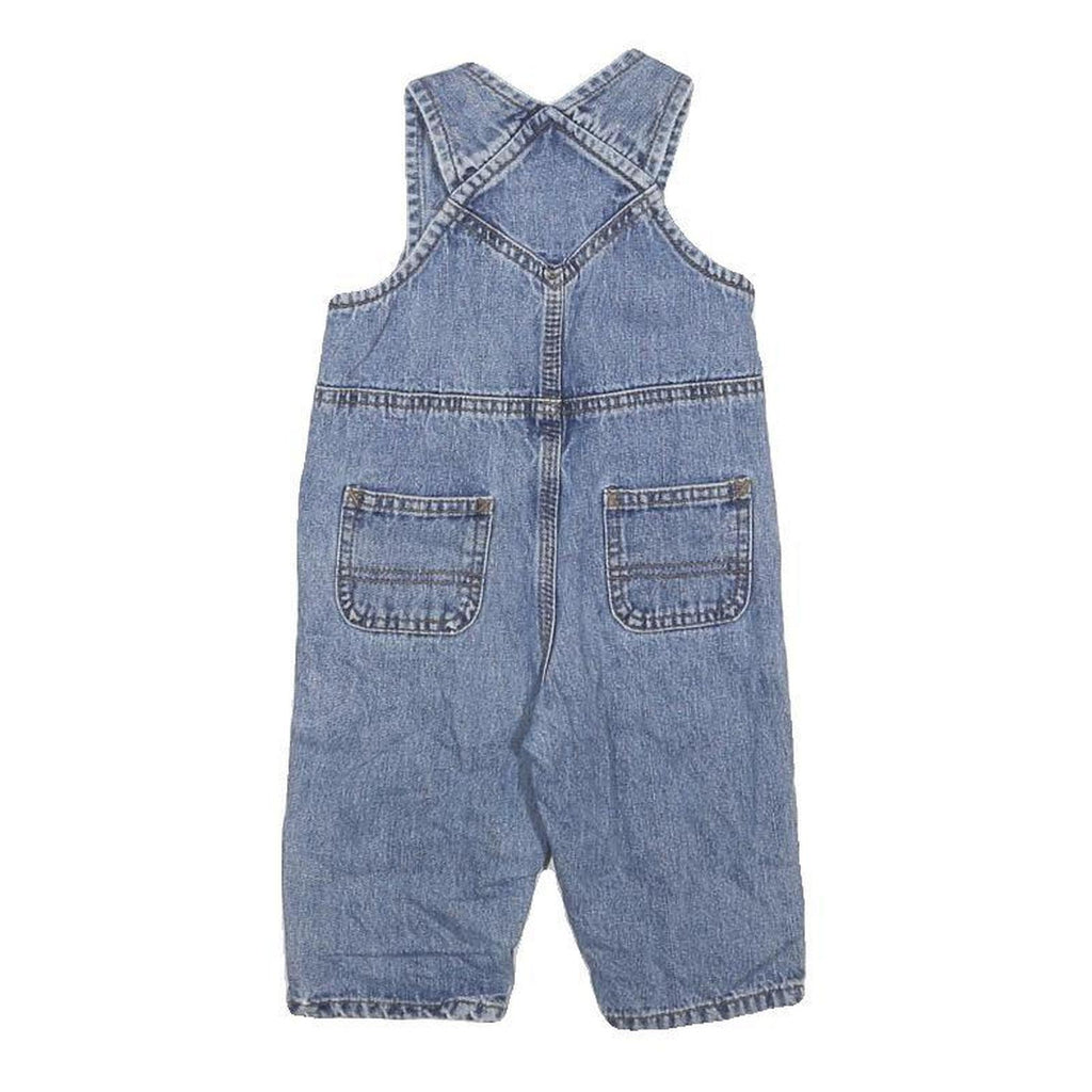 CARHARTT Boys Blue Denim Cotton Dungarees 12 Months XXS W22 L9 Kids Overalls