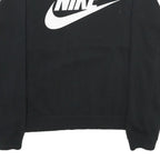 NIKE Mens Black Sweatshirt Crew Neck S Cotton Blend Pullover Casual Sportswear