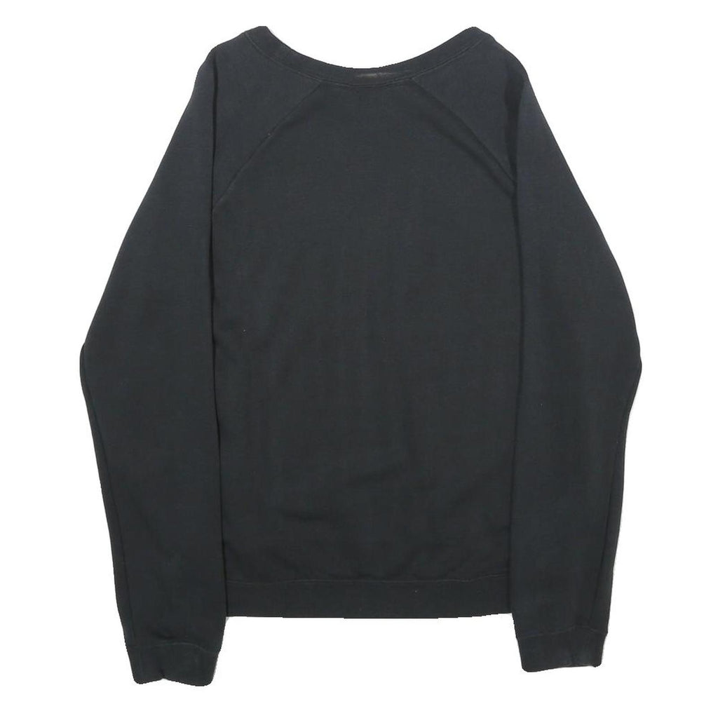 NIKE Mens Black Sweatshirt Crew Neck S Cotton Blend Pullover Casual Sportswear