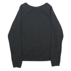 NIKE Mens Black Sweatshirt Crew Neck S Cotton Blend Pullover Casual Sportswear