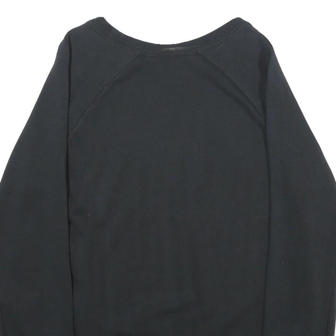 NIKE Mens Black Sweatshirt Crew Neck S Cotton Blend Pullover Casual Sportswear