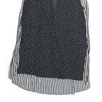 ZARA Womens Black & White Polka Dot & Stripe Sleeveless Top S Lightweight