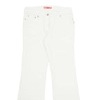 BROADWAY Womens Corduroy Trousers Beige Regular Bootcut W30 L31
