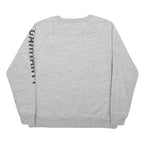 CARHARTT Boys Grey Crew Neck Logo Sleeve Pullover XL Cotton Blend Long Sleeve