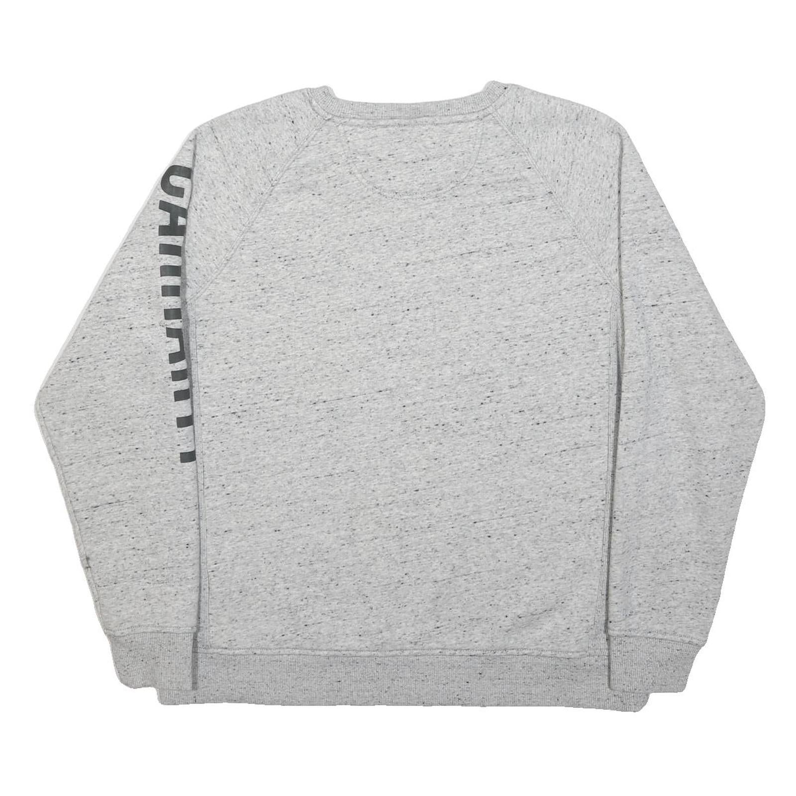 CARHARTT Boys Grey Crew Neck Logo Sleeve Pullover XL Cotton Blend Long Sleeve