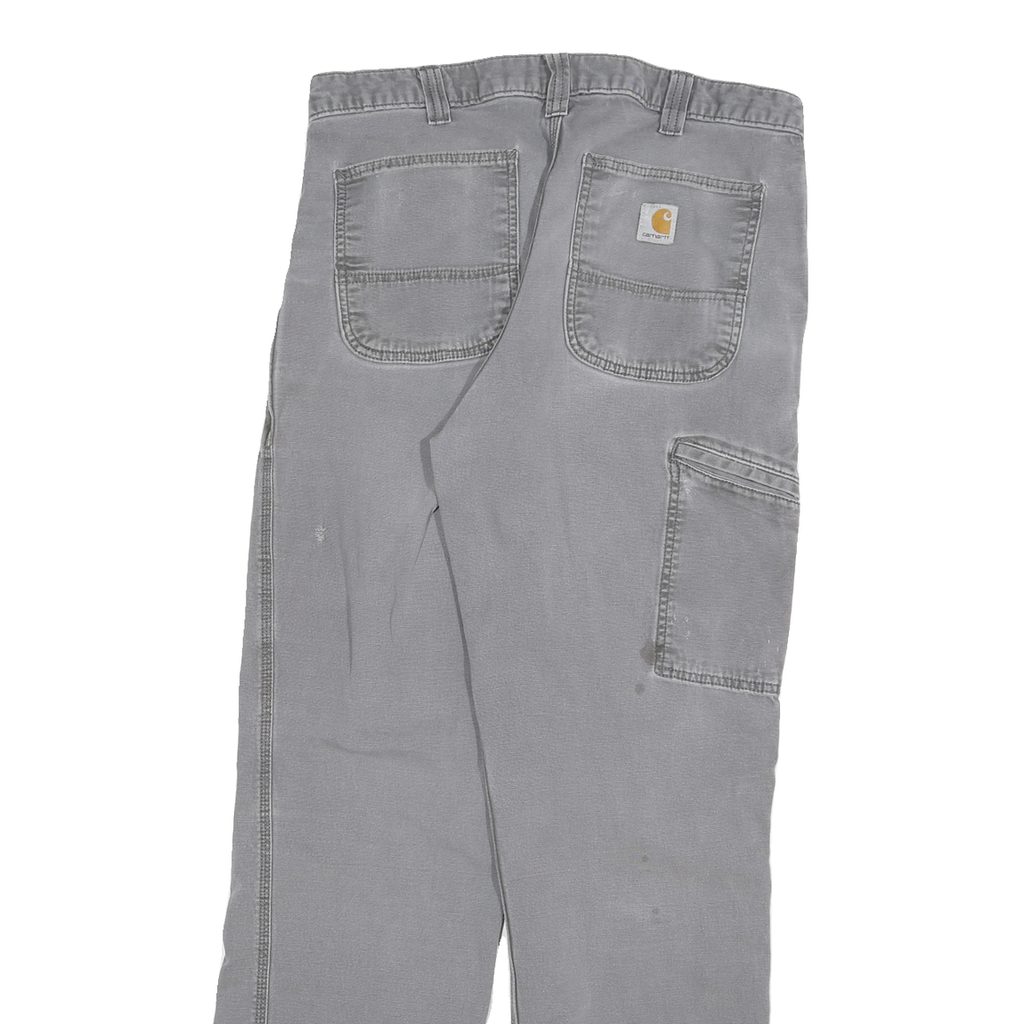 CARHARTT Mens Relaxed Fit Grey Denim Jeans W32 L31 Workwear Durable Casual