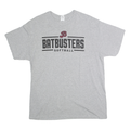 GILDEN Mens Grey Batbusters Softball Graphic T-Shirt L Short Sleeve Crew Neck