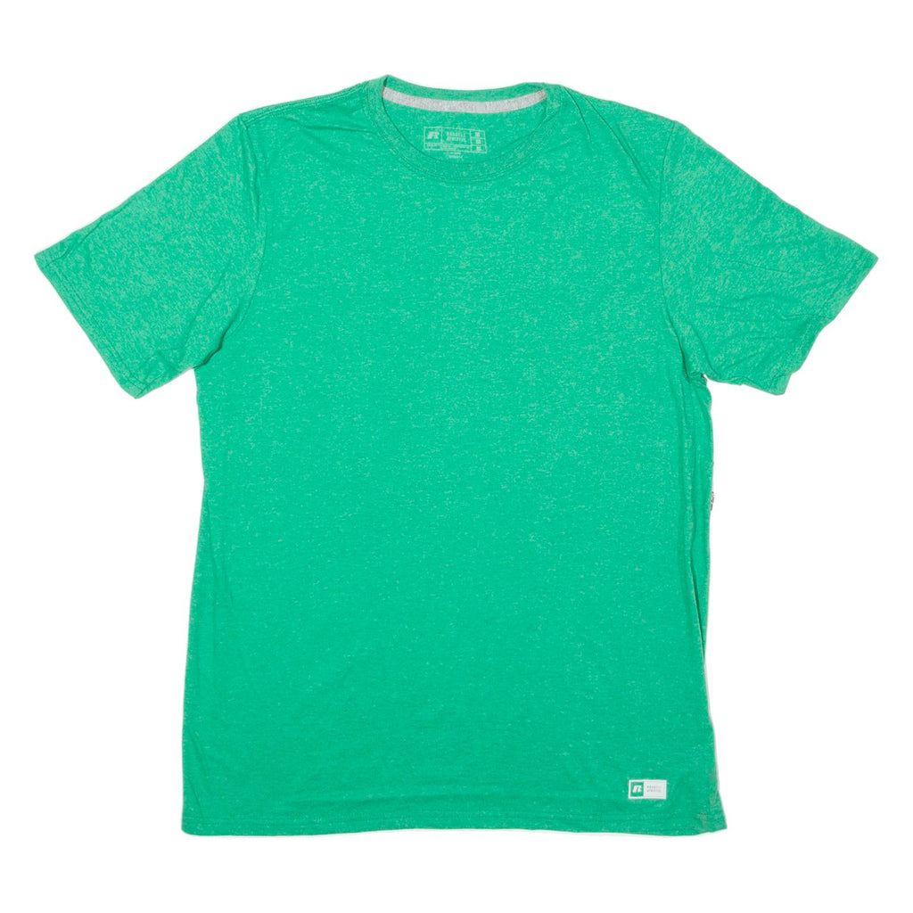 RUSSELL ATHLETIC Mens T-Shirt Green Crew Neck M