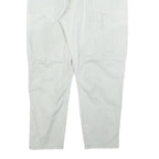 ZARA Mens Cotton Blend Slim Light Grey Trousers W36 L28 Cargo Pocket Zip Closure