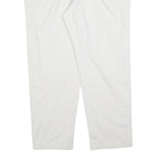 LEE Womens Cotton Blend White Relaxed Straight Trousers W40 L30 Casual Work