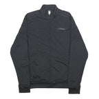 ADIDAS Mens Black Jacket S Polyester Zip Track Three Stripes Sportswear